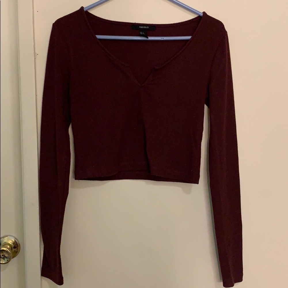 cropped long sleeve